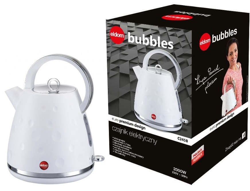 

Czajnik obrotowy Eldom C245 Strix 1,7l 2000W płyta