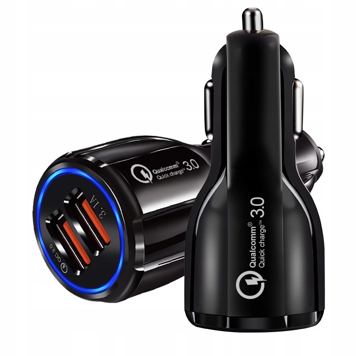 SZYBKA 3.1A SAMOCHODOWA ŁADOWARKA QUALCOMM QC 3.0 Stan opakowania oryginalne