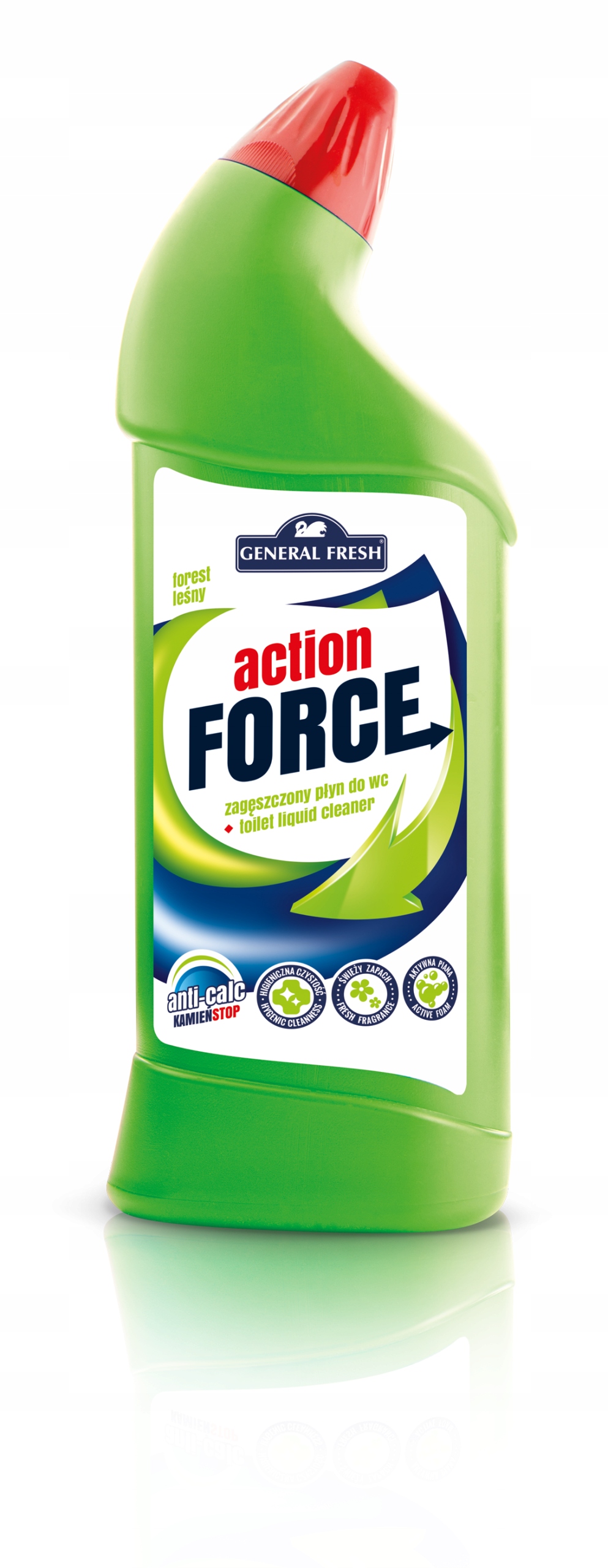 

General Fresh Płyn do wc Action Force - las