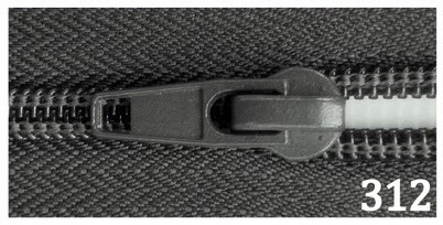 Zamek Żyłkowy Rozdzielczy Szary Gruby 10 75 cm