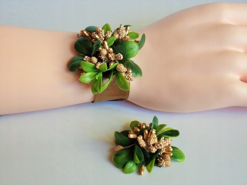 KM 12 C * Kotylion + przypinka * ślub, studniówka Kolor dominujący wielokolorowy