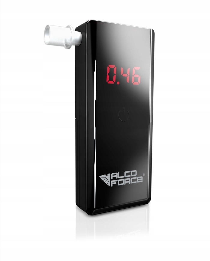 Alkomat AF 350 platynowy sensor dotykowy przycisk Brand AlcoForce