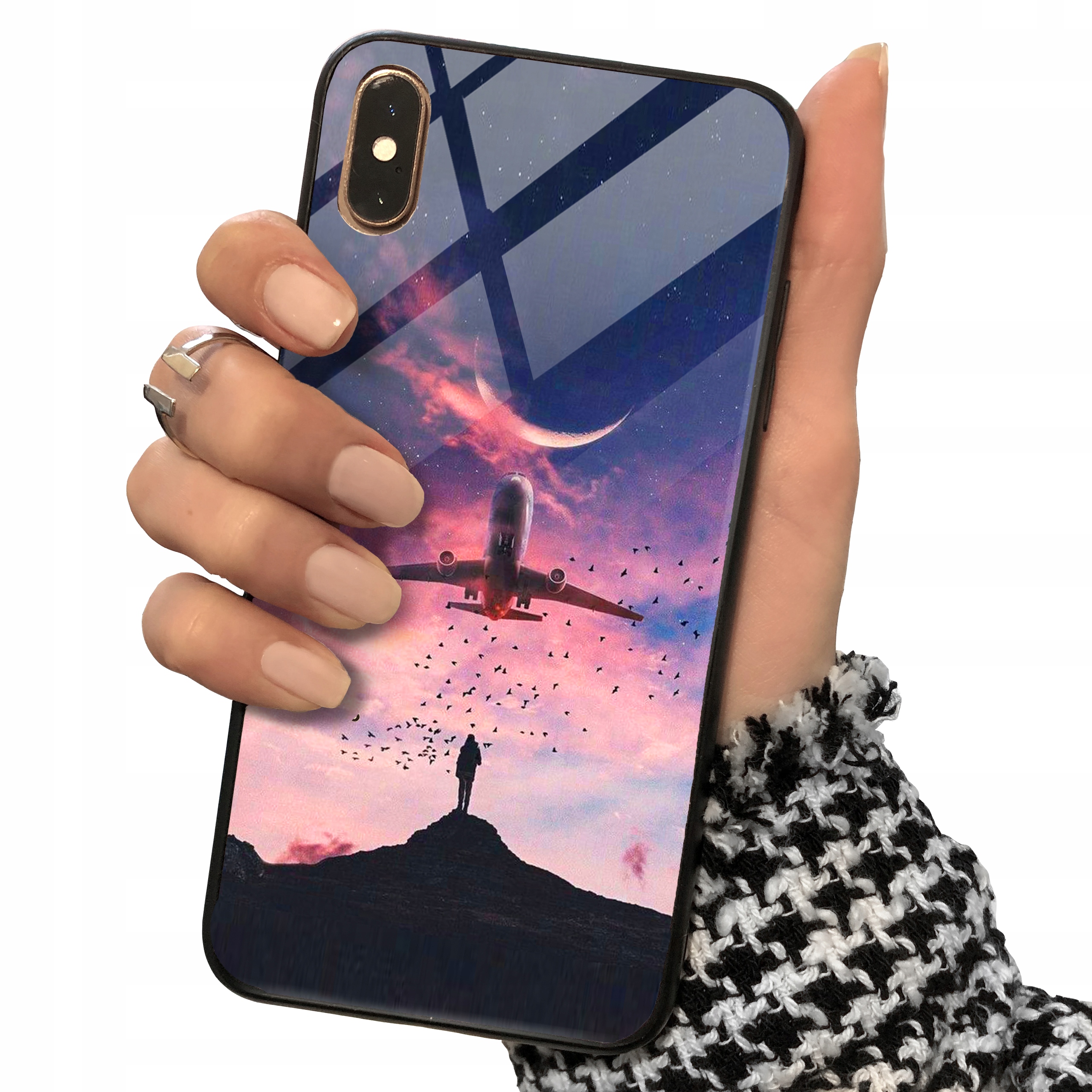 

Etui Glass Case do iPhone X / Xs wzory + Szkło