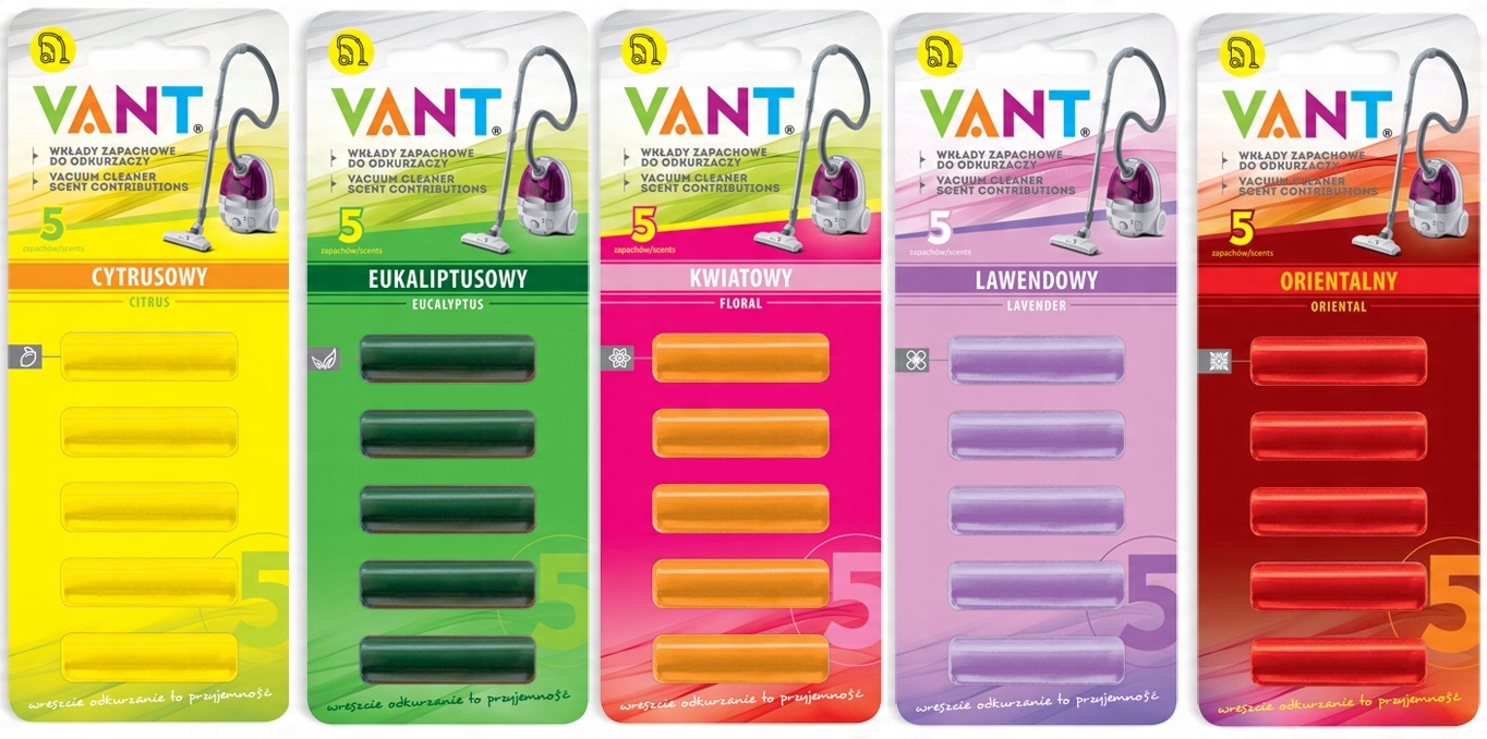 

Zapach Do Odkurzaczy Intensywny MIX 25 szt Vant 5