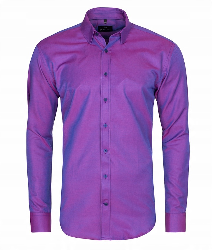 

Koszula Męska Gładka Slim Fit 45