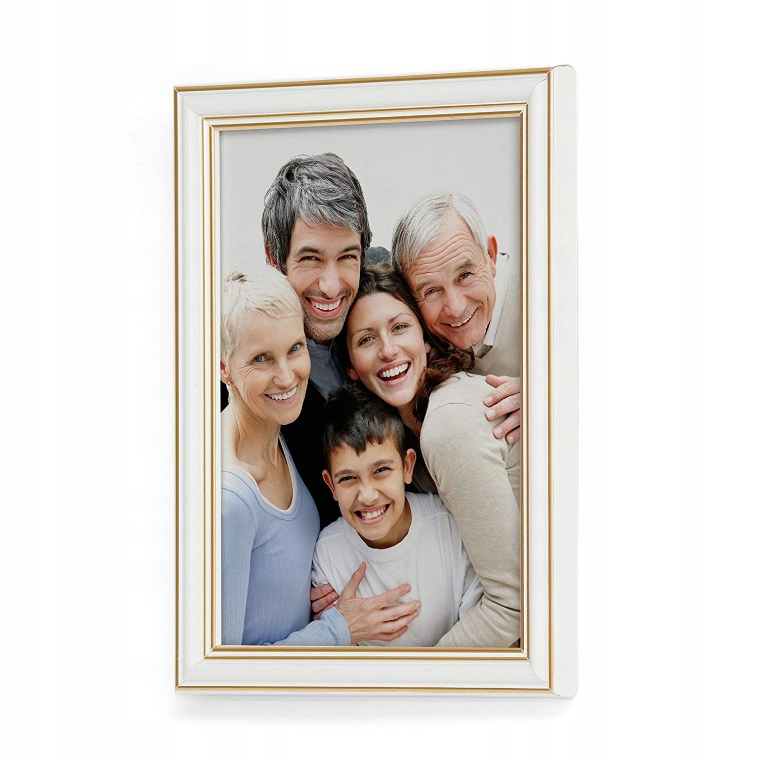 

Ramka Astra 30x45 Biały + Złoto Drewno