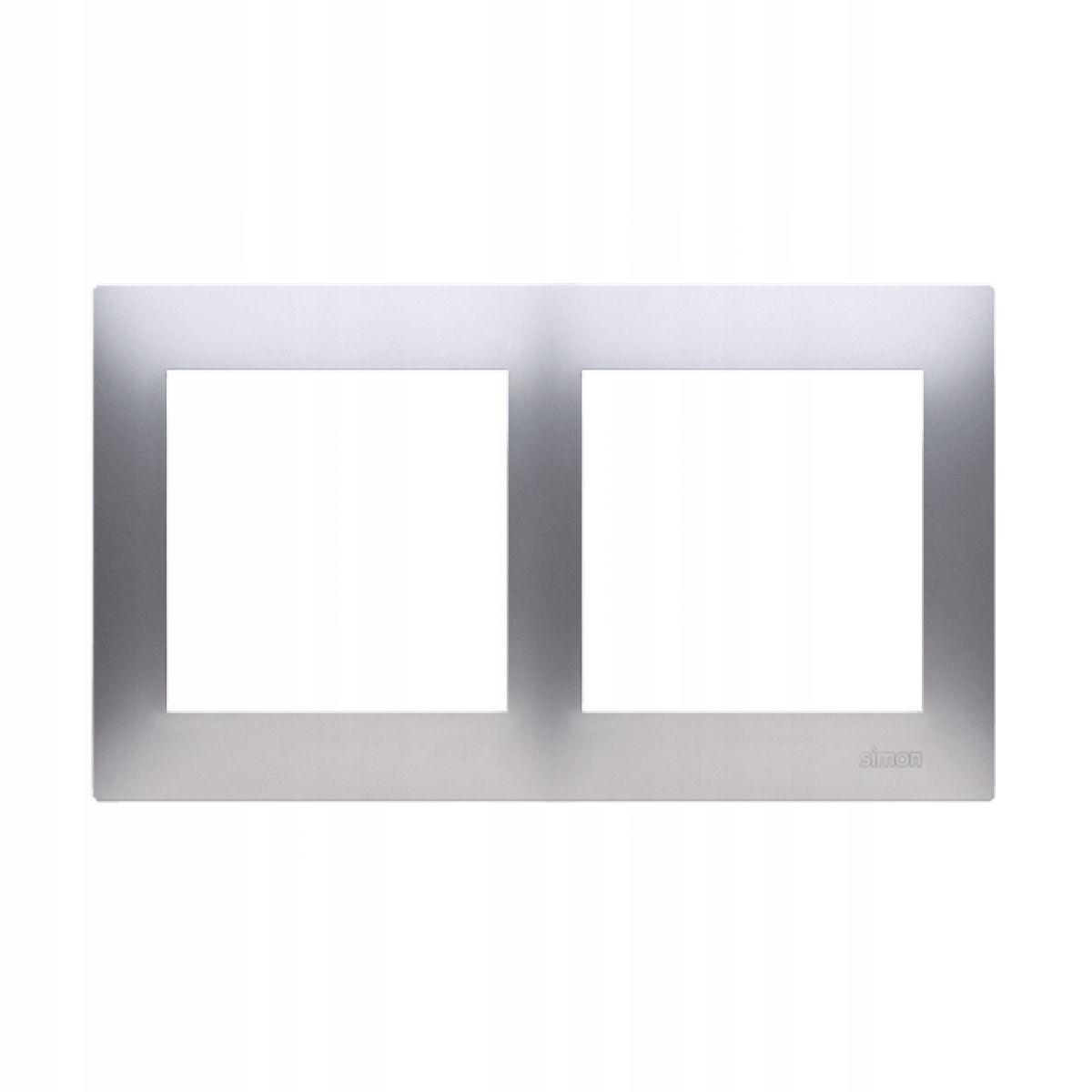

Simon 54 ramka podwójna srebrna DR2/43