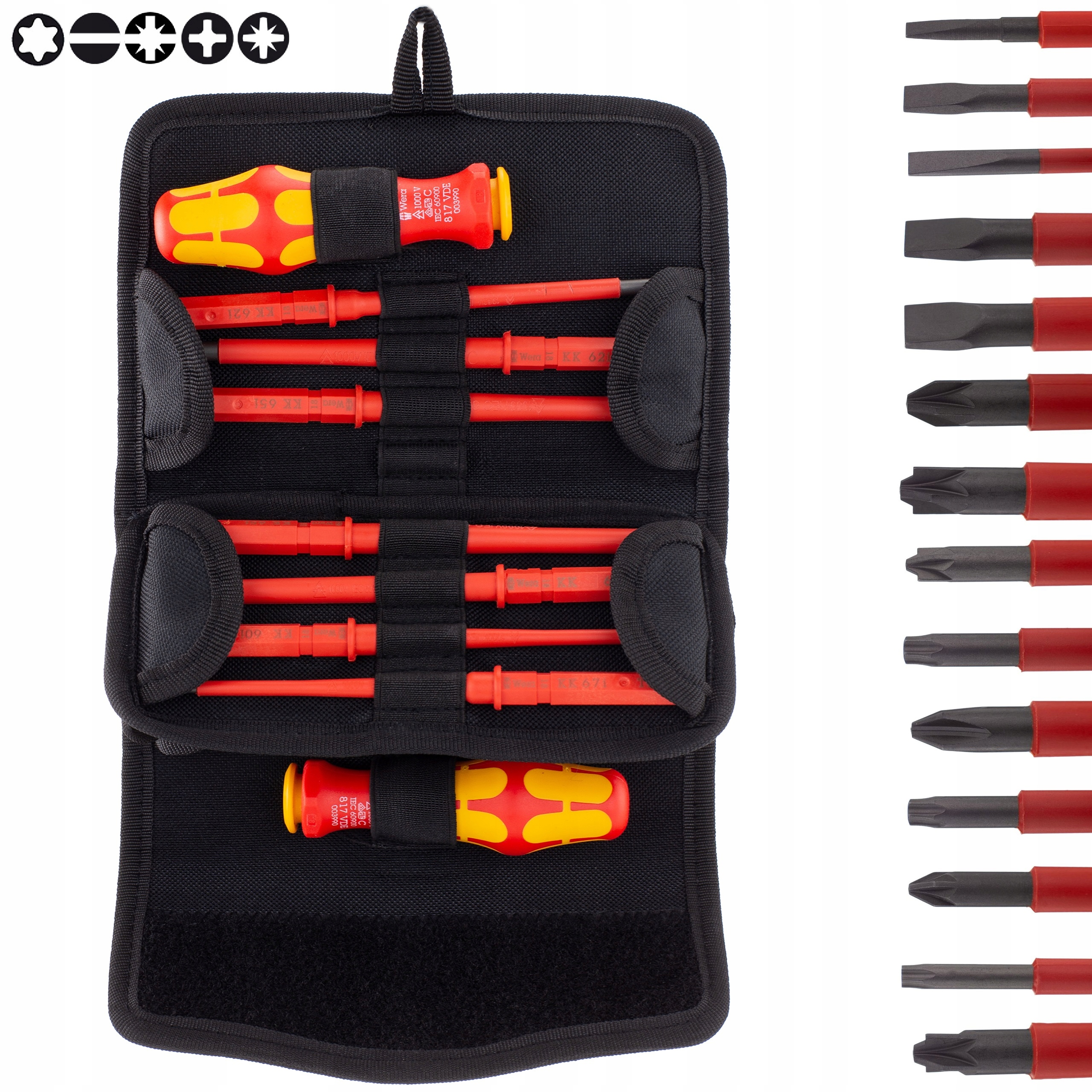 

Wera Wkrętaki izolowane 1kV Vde Torx zestaw 17szt