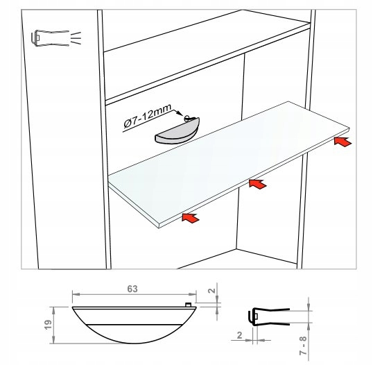 2 punktowe oświetlenie LED RGB z pilotem Marka BroMARKT