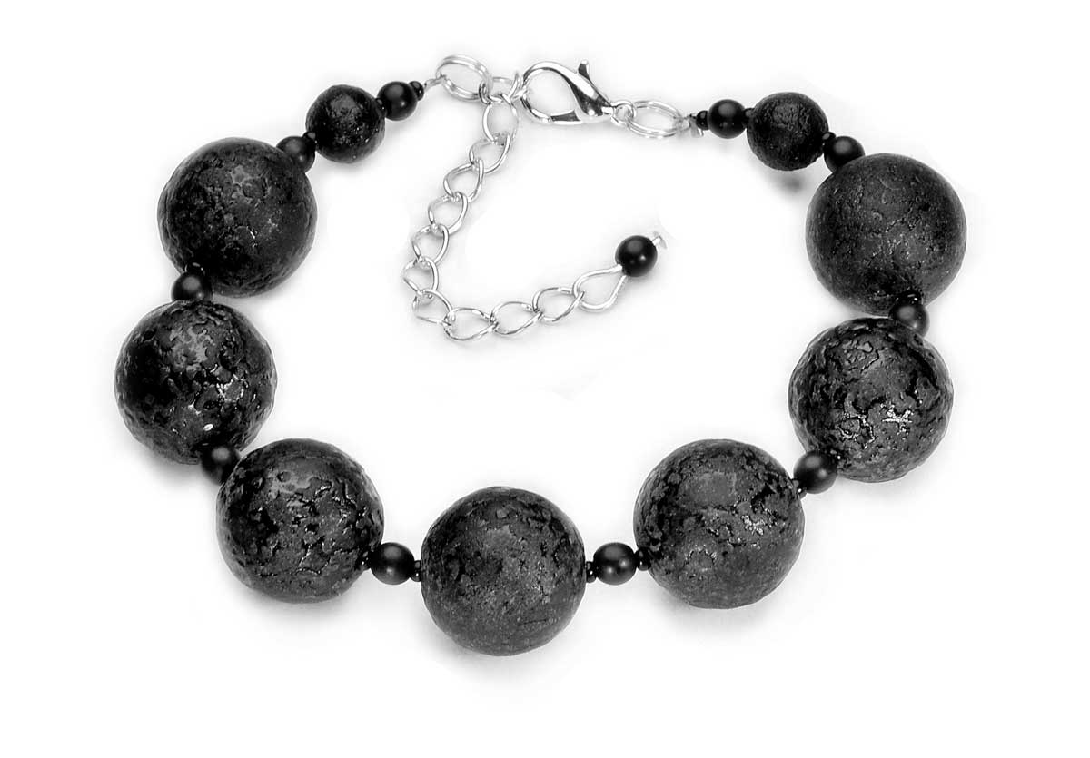 

Bransoletka Czarna Lawa Wulkan Earths Collor