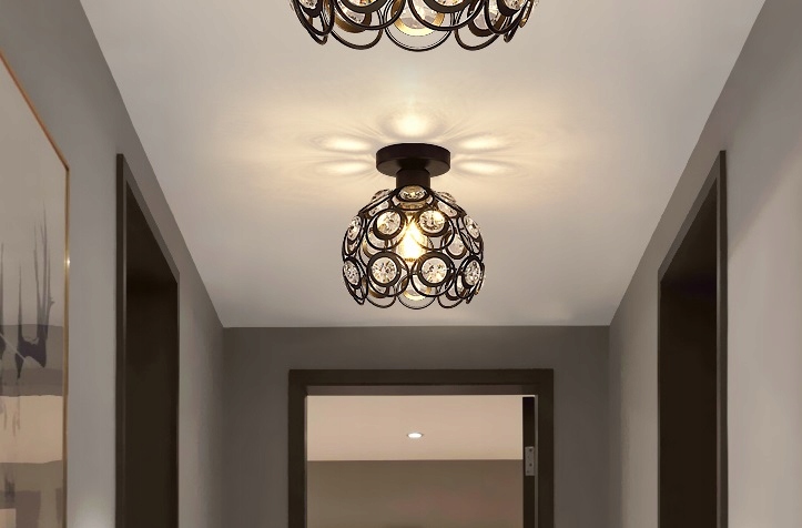 LAMPA WISZĄCA EDISON LED PLAFON KRYSZTAŁ APP203 Zasilanie sieciowe