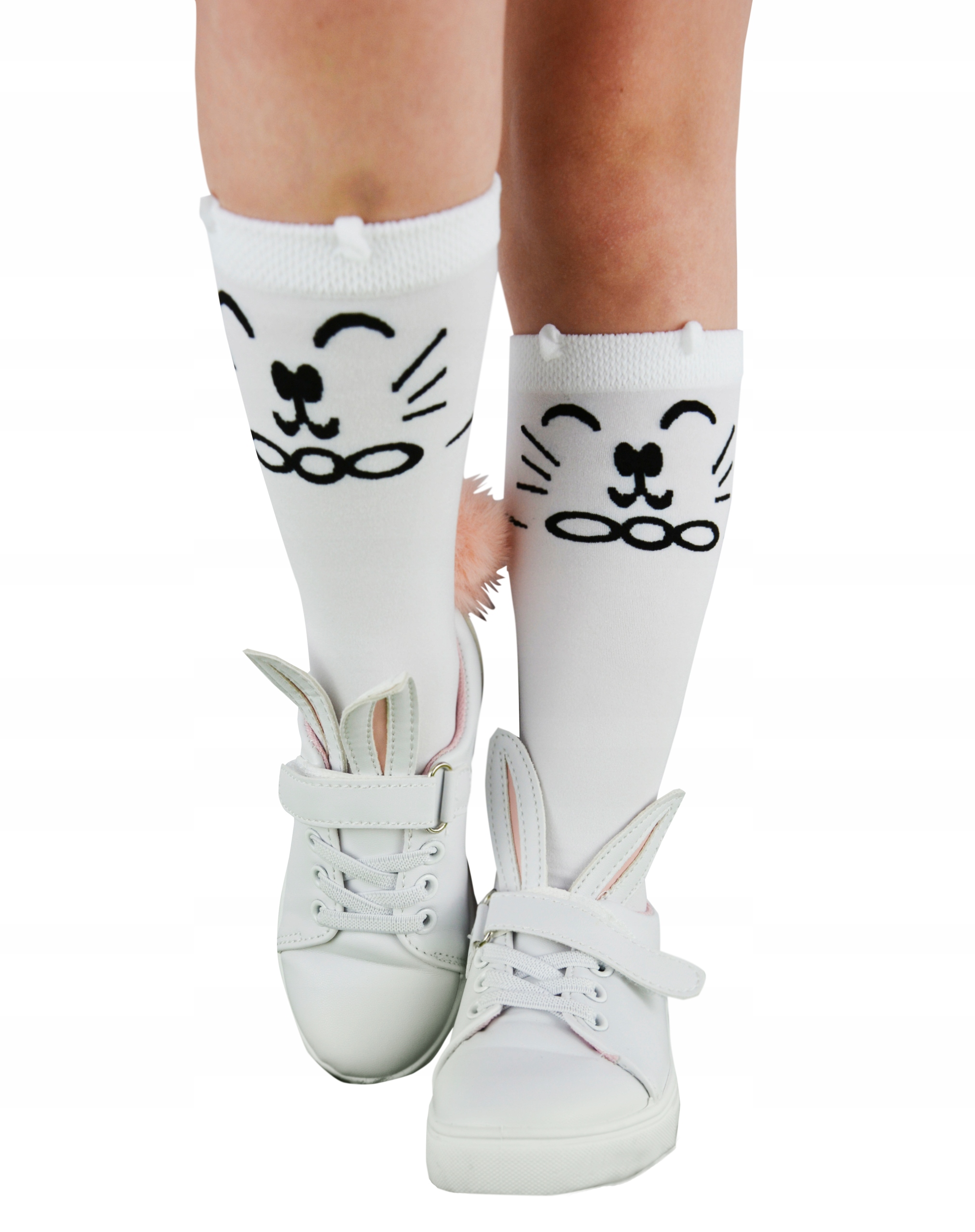 Podkolanówki dziecięce KITTY BIAŁA rozm. 5-9 lat Marka Inna marka