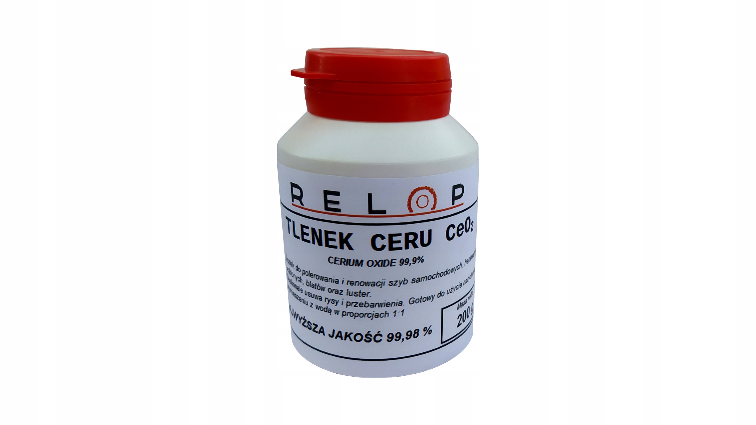 

Tlenek Ceru Do Polerowania Szyb Szkła 200 g Relop