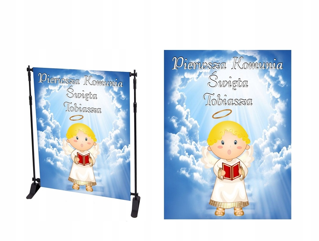 TŁO FOTOGRAFICZNE ścianka komunia święta chrzest Kolor wielokolorowy