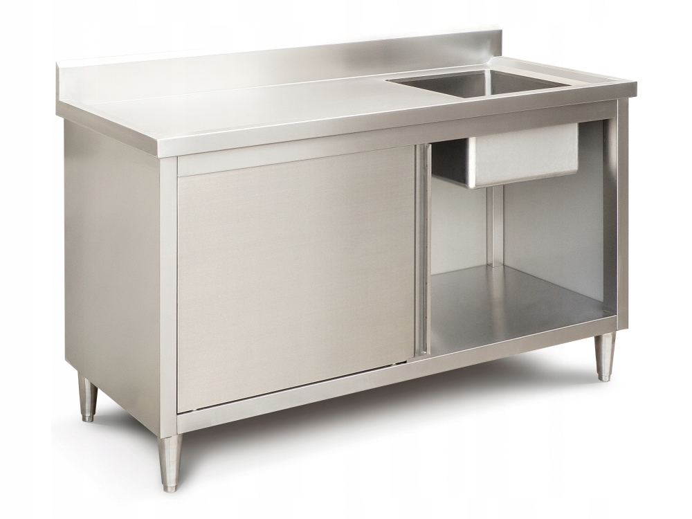 JLP199 ZLEW STÓŁ ROBOCZY STAL NIERDZEWNA 150x60cm