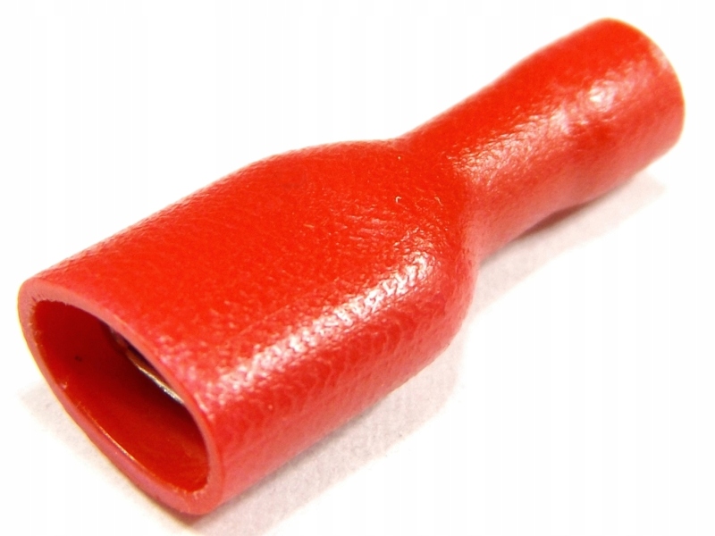 

[SE8] Konektor izolowany żeński 6,3mm czerw 10 szt