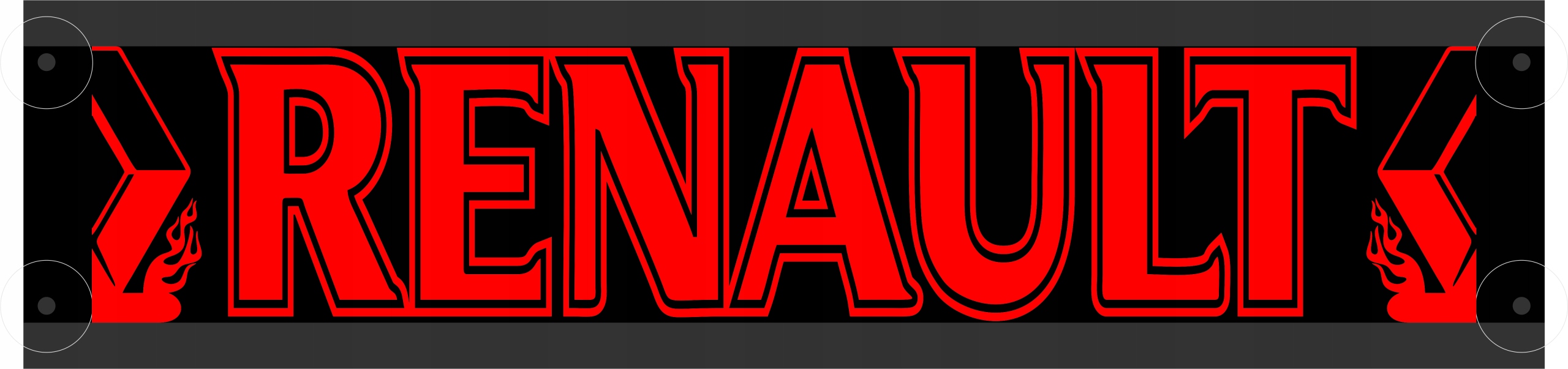 Номерний знак RENAULT 50X12 LED + безкоштовно