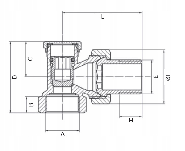 KOMPLET TERMOSTATYCZNY KĄTOWY ZAWÓR GŁOWICA BIAŁY Marka inna