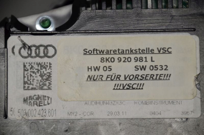 Audi S4 8K спидометр часы 8K0920981L
