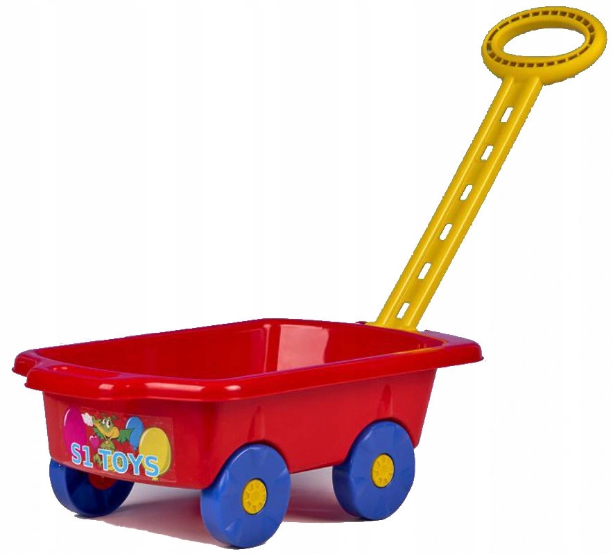 Тележка с ручкой прицеп тачка на колесах толкатель коробка чемодан