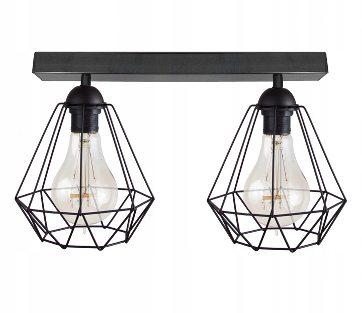 

Lampa Plafon Sufitowa Loft Druciak Retro Led