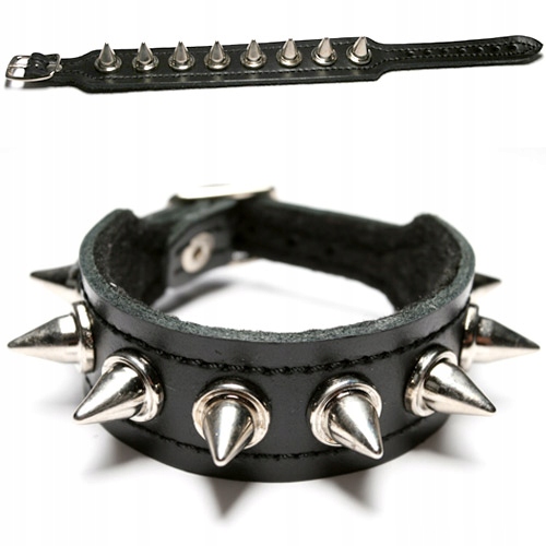 

Pieszczocha Bransoletka Skórzana ćwieki Kolce