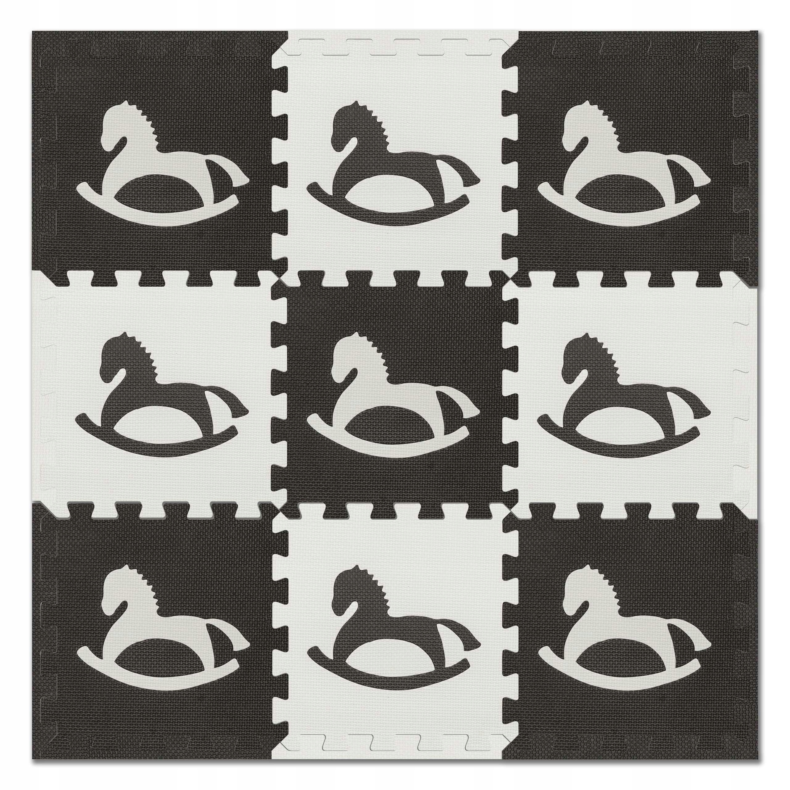 DUŻE PUZZLE PIANKOWE KONIK 30x30 10SZT GRUBE Kod producenta Shapes