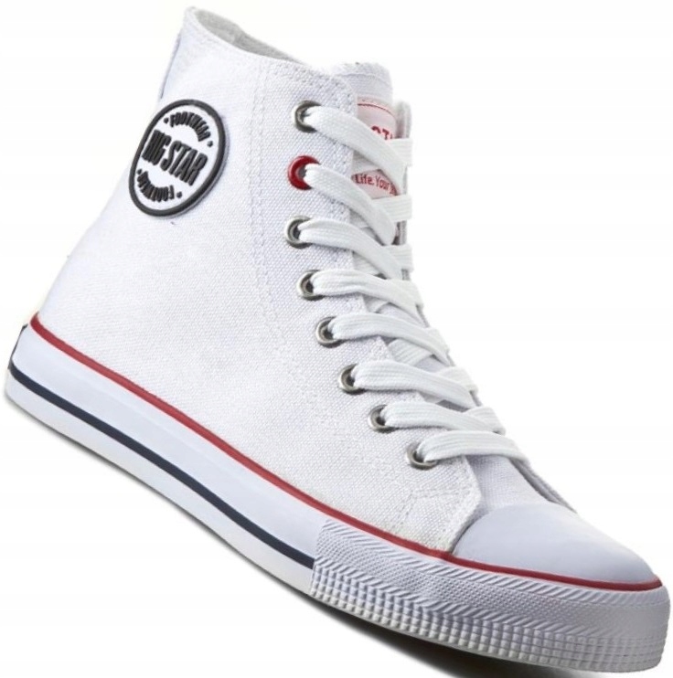 

Big Star T174106 Klasyczne Białe Trampki Wysokie