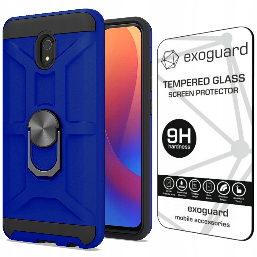 

Exoguard - Pancerne Etui+szkło do Xiaomi Redmi 8A