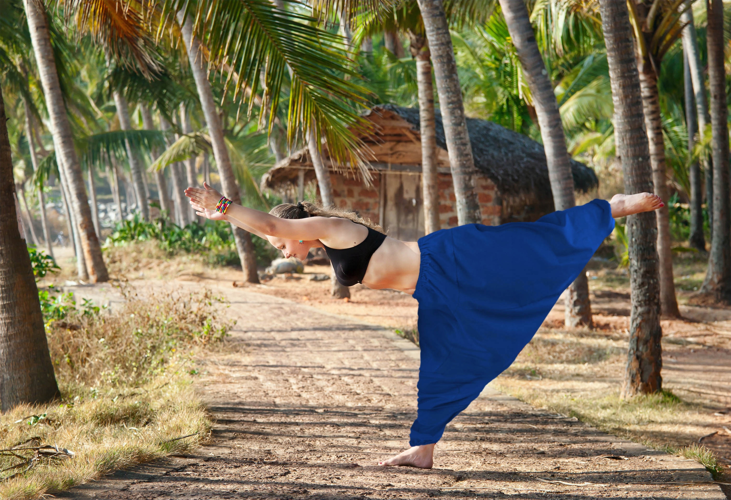 SZARAWARY NIEBIESKIE ALLADYNKI YOGA HAREMKI XL Marka inna