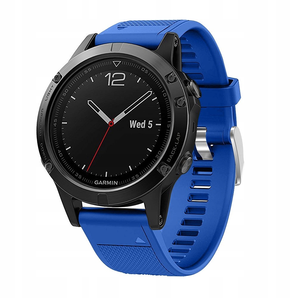 NIEBIESKI Silikonowy Pasek do Garmin Epix 2 Marka Tech-Band