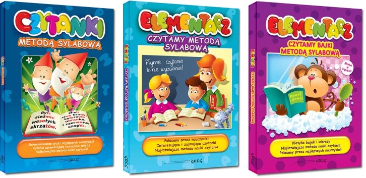 

3x Elementarz Czytamy Metodą Sylabową Czytanki Br