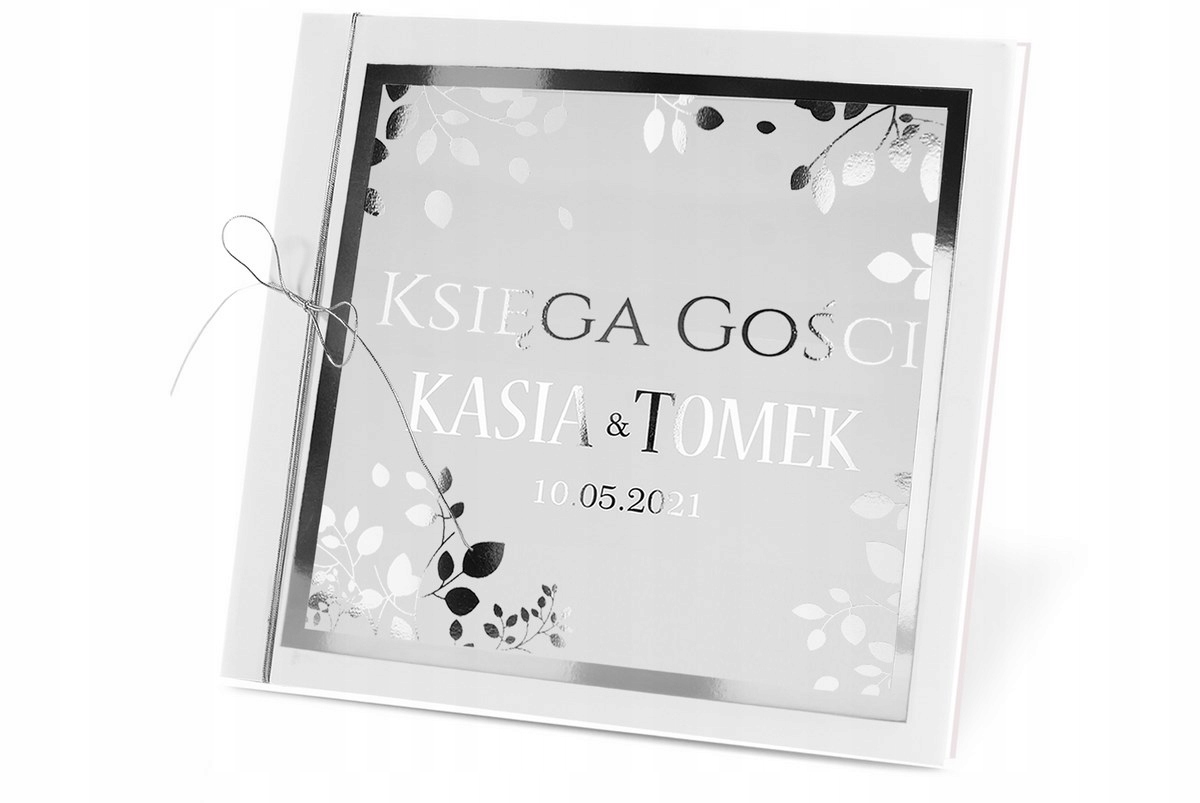 ZŁOCONA KSIĘGA GOŚCI SREBRNA ZŁOTA ŚLUB JUBILEUSZ Cechy dodatkowe brak