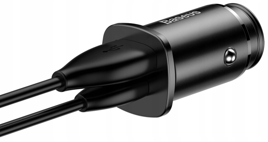 BASEUS ZASILACZ ŁADOWARKA SAMOCHODOWA 1X USB-A USB-C PD 3.0 QC 4.0 5A 30W Prąd wyjściowy 5000 mA