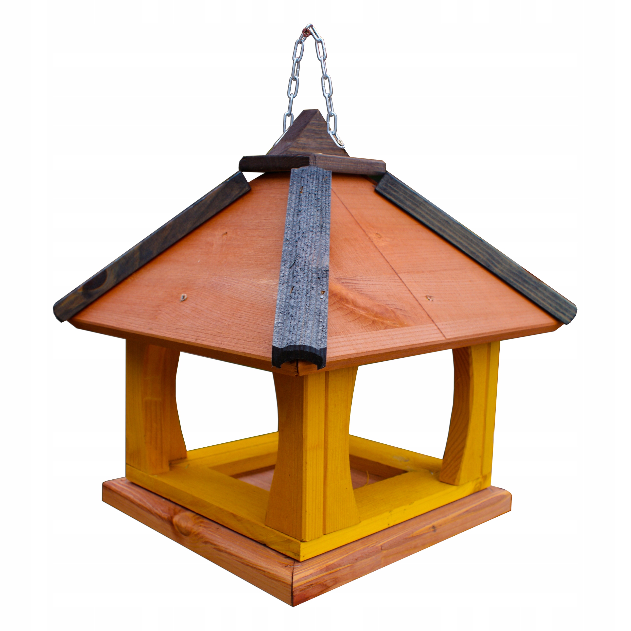 Polský dřevěné krmítko pro ptáky závěsné na balkon 35x32x26 cm K35ti Tik