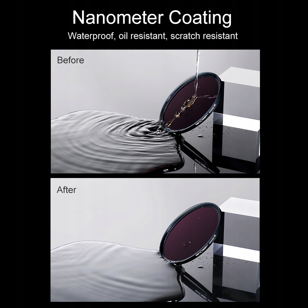 MARKOWY Filtr ND1000 szary 72mm K&F Nano-X PRO Model ND1000