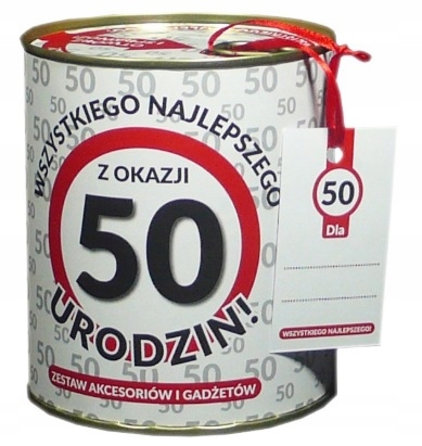 

Konserwa Na 50 Urodziny Pięćdziesiątka Hit Prezent