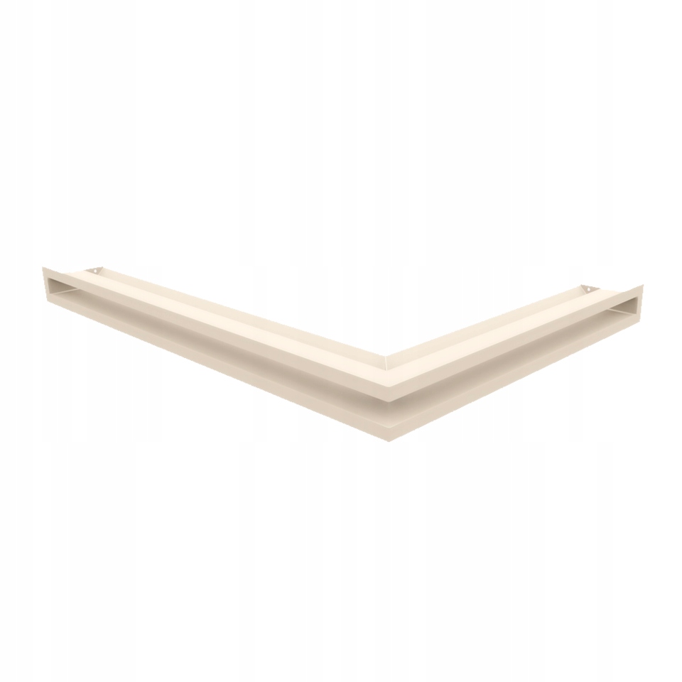 Ventilační mřížka do krbu Luft rohová levá 76,6x54,7x6 krémová