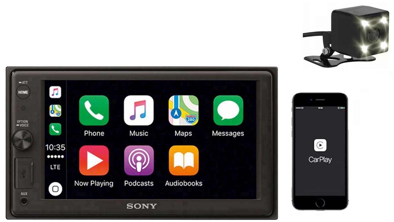 SONY XAV-AX1000 Radio samochodowe CarPlay + kamera