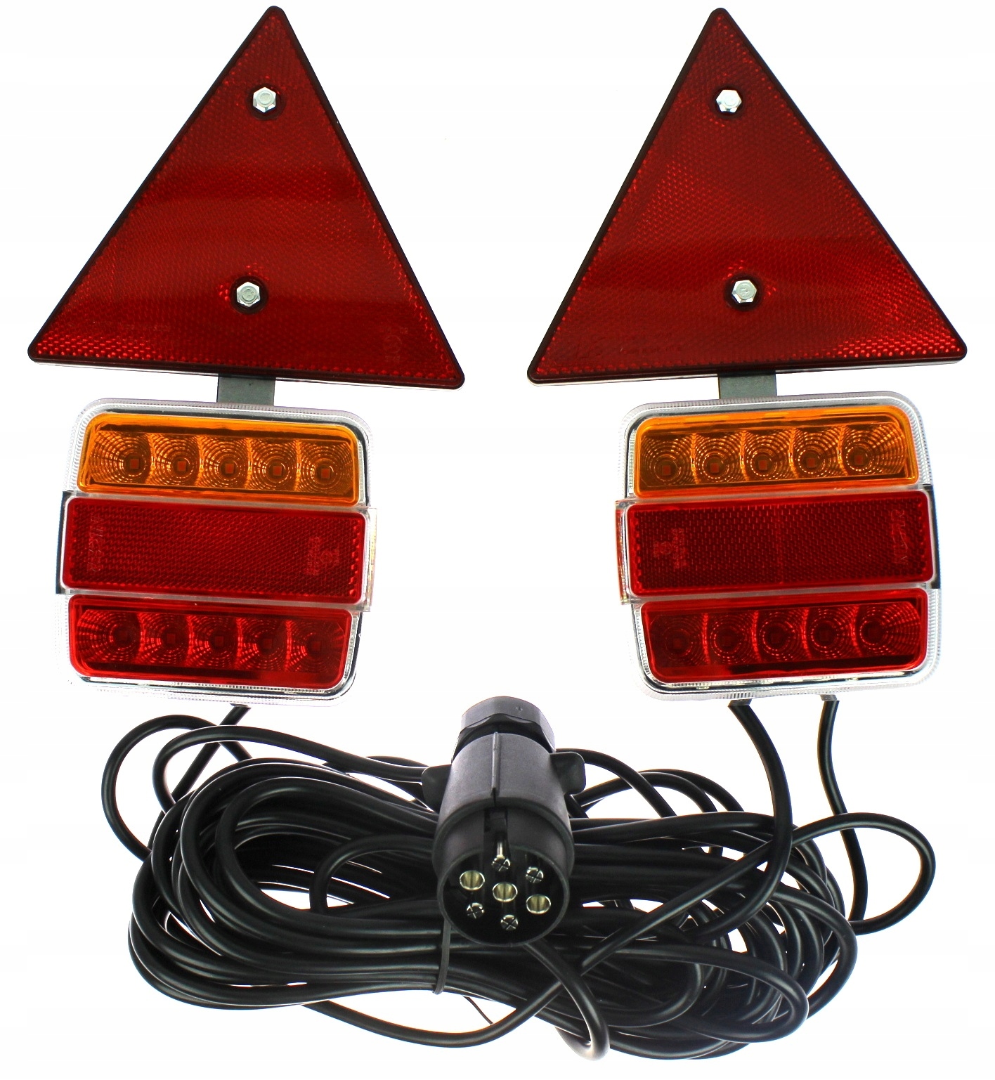 

Lampy Tylne Led Diodowe Magnes Przyczepy Trójkąt