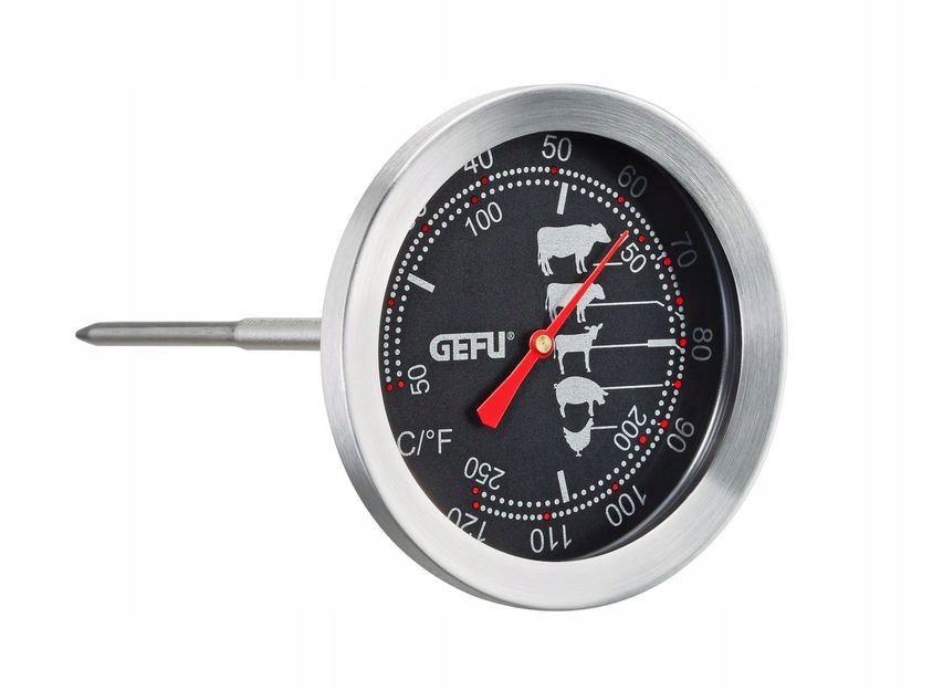 Termometr Gefu do mięsa / piekarnika inox