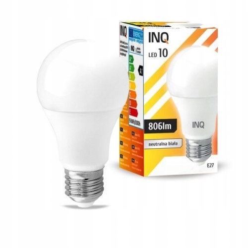 

Żarówka E27 Led 9W Neutralna Biała A+ Kulka 806LM