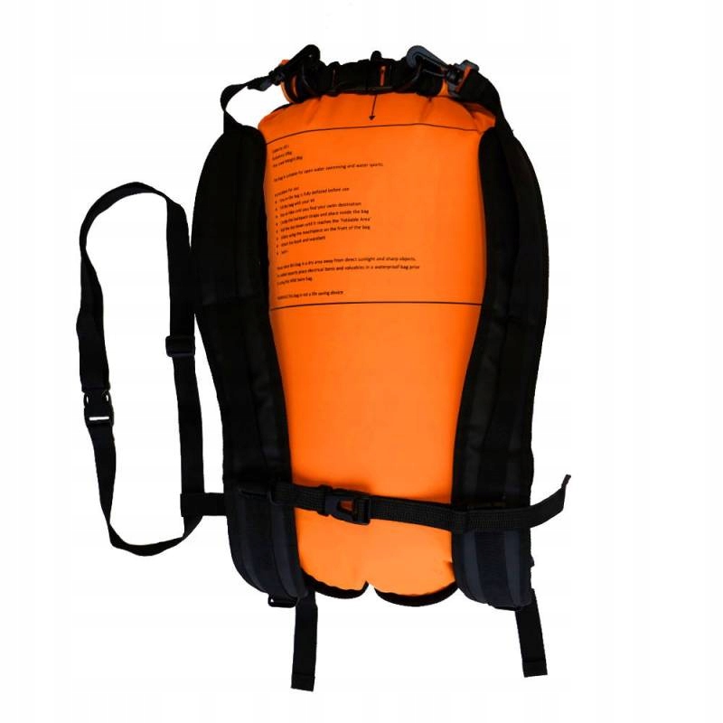 Bojka Boja dmuchana asekuracyjna RUNSWIMMER Długość 71 cm