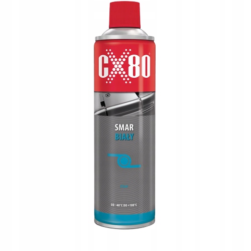 

Smar Biały CX 80 Do Zamków Nadwozi Zawiasów 500ml
