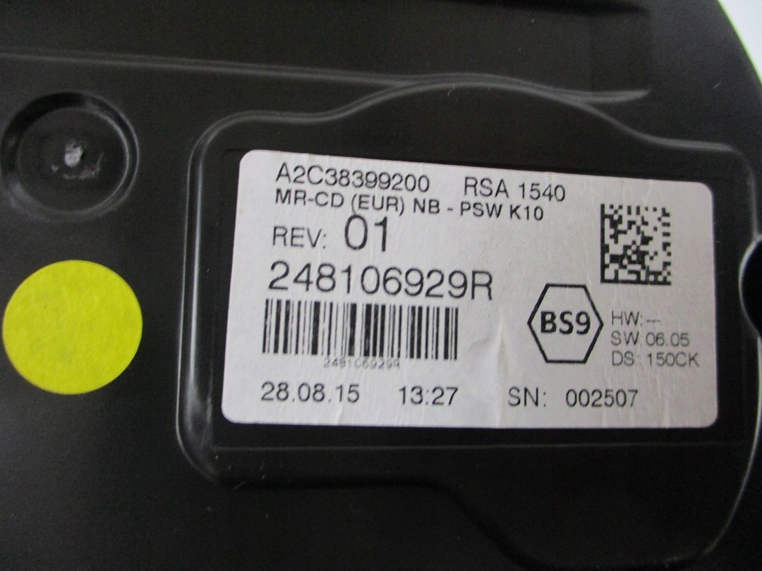 Licznik zegar RENAULT TALISMAN 248106929R Marka Renault