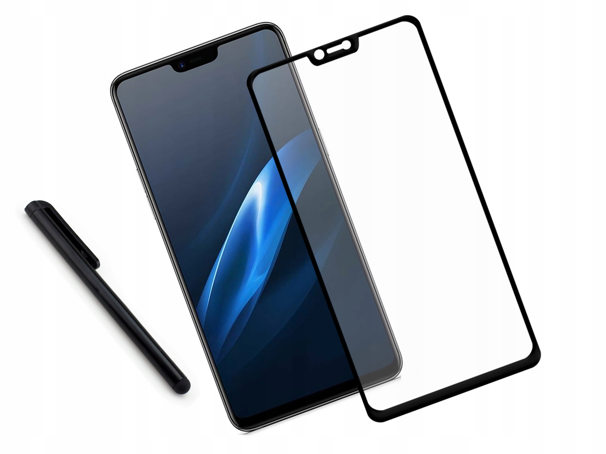 

Zaokrąglone hartowane szkło 3D Oppo R15 Czarne