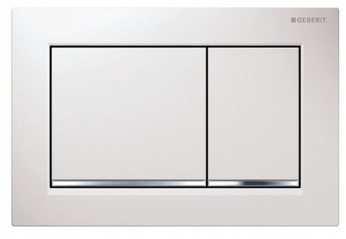 Geberit Omega Splachovací tlačítko pro Wc, bílé