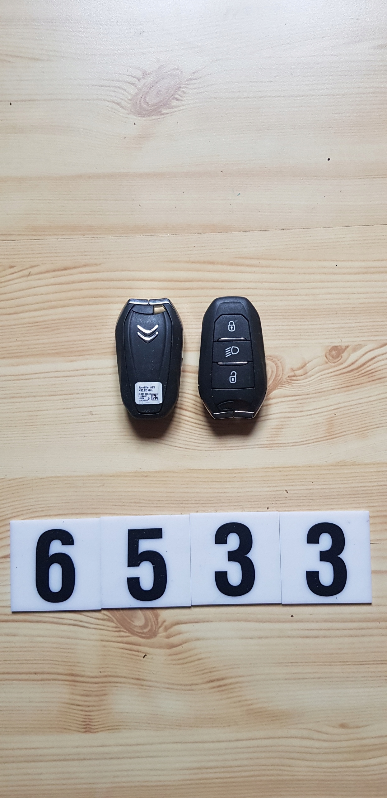 КЛЮЧ CITROEN 98097833ZD