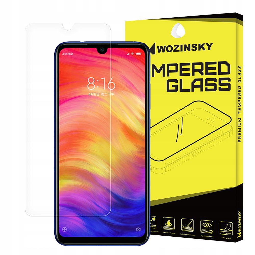 

Szkło hartowane mocne 9H do Xiaomi Redmi Note 7