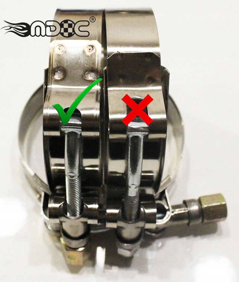 MDC T-Clamp OPASKA obejma NIERDZEWNA turbo 52-59mm obejma intercooler dolot Szerokość 19 mm